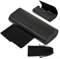 Maxmoc Brillenetui Hardcase,Sonnenbrillen Etui Leder mit Brillenputztuch und Brillentasche,Brillen Etui Damen und Herren Schwarz für Sonnenbrille Lesebrille Sportbrille