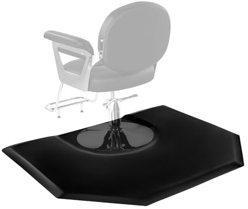 VEVOR Salonmatte für Friseure, 1225x1505 mm, Anti-Ermüdungs-Bodenmatte, Stehmatte, 25 mm Dicke Friseursalon-Bodenmatte, leicht zu reinigende PVC-Oberfläche & abgeschrägte Kanten zum Stolpern