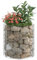 Acier galvanisé de Poteau de Gabion Circulaire, 50 X 50 Cm, Bordure de Jardin, Patio, Rochers, Capteur Oculaire, Construction de Temps, Construction Stable
