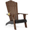 INVOKER Adirondack Stuhl Relaxing Gartenstuhl Outdoor Feuerstelle Stuhl Möbel Lounge Stühle für Garten, Terrasse, Terrasse, aus wasserabweisenden umweltfreundlichen Holz-Kunststoff-Verbundwerkstoffen