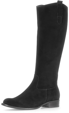 Gabor Damen Klassische Stiefel, Frauen Stiefel,uebergangsschuhe,lederstiefel,reißverschluss,Boots,Winterstiefel,schwarz,41 EU / 7.5 UK