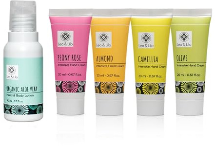 Leo & Lilo Handcreme Kollektion - 5er-Set mit hochwertigen Verwöhnhandcremes - Perfekte kleine Aufmerksamkeit