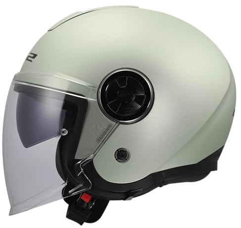 LS2, Jet Motorradhelm CLASSY SOLID Grey Comet, L | Vorbereitet für Pinlock Max Vision