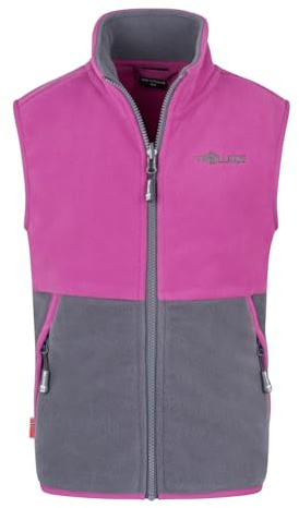 Trollkids Kids Kjerag Vest | Zwei seitliche Taschen mit Reißverschluss, Zip-in-System, Geringes Gewicht und Packmaß