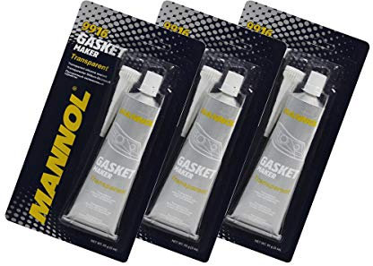 3 x 85g MANNOL 9916 Silicone-Gasket Transparent / Silikon Dichtmasse Scheinwerfern