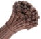 UKCable-Ties Brown Colour Cable Ties 100mm 140mm 200mm 300mm Nylon Zip Ties Wraps (25, 300mm x 4.8mm)
