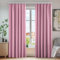 Deconovo Cortinas térmicas Opacas con Cinta Fruncida, 260 x 140 cm (Altura x Ancho), Color Rosa