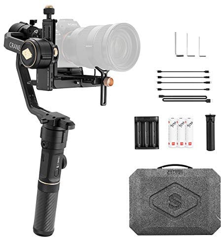 ZHIYUN Crane 2S (Officielle), stabilisateur léger à nacelle 3 Axes pour Canon/Sony/Panasonic/Nikon/Fujifilm, Prise de Vue Verticale Native