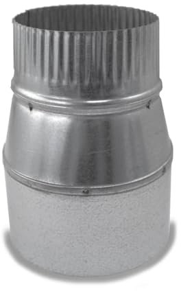 CAEXVEN Reducción para chimeneas en Acero Galvanizado - Serie Lisa - 250 a 200 mm