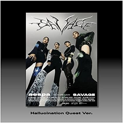 aespa Savage 1st Mini-Album Inhalt + Tracking Kpop versiegelt (Halluzinations-Quest)