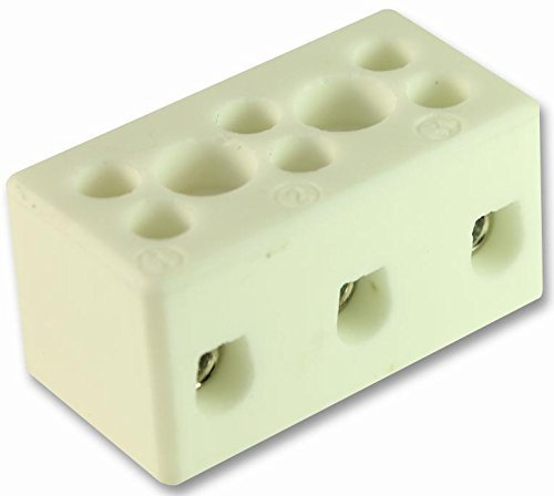 Blocco in ceramica 3 poli 32A | Morsettiere CONNETTORI standard, 1 X Qty - CHTB4/3N