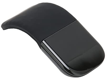 Dilwe Souris sans Fil Pliable - Incurvée Portable Ergonomique Léger avec Économie D'énergie et Compatibilité Étendue, Muette (Version Bluetooth)