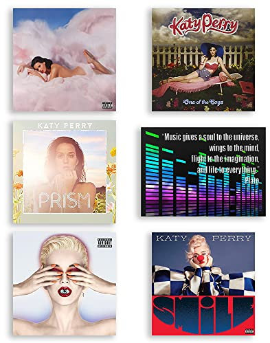 Katy Perry 5 CD Collection (One of the Boys / Teenage Dream / Prism / Witness / Smile) with Bonus Art Card