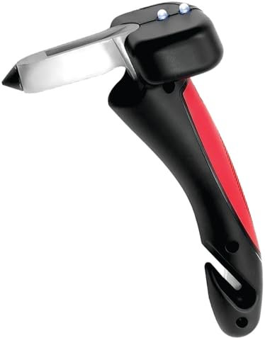 XXSLY Car door handle for disabled mobility aids for cars with a built in LED torch seat belt cutter car window breaker multi-functional portable car handle