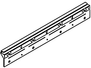 Führungsschiene für ausziehbaren Deckel für COX BOX u. Cox Base mit 60 cm Schrankbreite/Ersatzteil