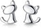BSLVWG Süße Katze Ohrstecker S925 Sterling Silber Minimalistisch Schönes Haustier Tier Winziger Knorpelohrring Ohrstecker Piercing Hypoallergen Schmuck Geschenke für Frauen Mädchen