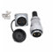 Hangton ws28 2 Broches Aviation Rond connecteur métallique 50A étanche à la poussière Heavy Duty Industrial Power AC Solaire Automobile Application extérieure
