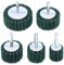 Be In Your Mind 5PCS Coarse Fleece Interleaf Flap Sanding Wheels Pad 120 Grit 6mm Shank Sanding Disc Nylon Fiber Abrasive Scouring Pad for Rotary Tool 25/30/40/50/60mm Green