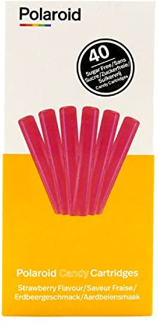 Polaroid Candy Cartridges verschiedene Sorten für Polaroid Candy 3D Pen CandyPlay Stift Geschmack 40 Patronen (Erdbeere)