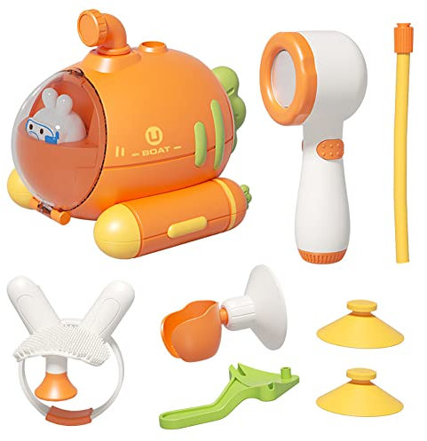 Ducha para Niños Pequeños, Juguetes para El Agua Del Bebé, Rociador de Agua Eléctrico Rábano Ducha Submarina, Juego Agua para Niños Y Bebés de 1 a 6 Años