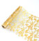 DROMCOM Tischläufer Rolle Gold, 10Mx28CM Glitzer Gold Tischdecken Hochzeit Dekostoff Langer Metallic Gold Tischband Tisch Läufer für Party Hochzeit Taufe Geburtstag Weihnachten