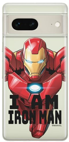 ERT GROUP Handyhülle für Google Pixel 7 Original und offiziell Lizenziertes Marvel Muster Iron Man 029 optimal an die Form des Handy angepasst, teilweise transparent