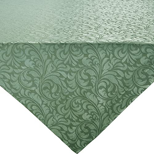 Erwin Müller Tischwäsche, Mitteldecke, Tischdecke Uni, Serie Hamm Salbei Größe 80x80 cm - mit hochwertigem Kuvertsaum und Fleckschutz ausgerüstet