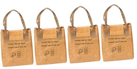 Gatuida 4 Pezzi Scatola Para Mujer Isolamento Termico Pranzo Tote Per Il Pranzo Conservazione Del Calore Scatole Per Il Pranzo Picnic Termico Bento Cremagliera Per Alimenti In