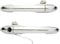 KASturbo Exterior Door Handle Chrome Offside Right Driver & Left Passenger Side Fits for 500 2007-2016, Abarth 500 595 695 2008-2016 Replace 735592026, 73545876, 735592012, 735485872