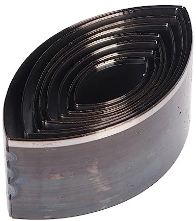 8 Stück Leder Stanzformen Cutter Set 20-55 mm Ovale Formen Hohlstanzwerkzeug Lederhandwerk Schneidwerkzeug Set für DIY Geldbörsen