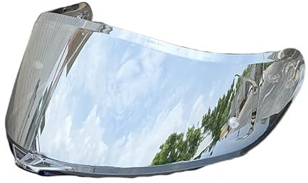 Helmvisier, K5 Gesichtsschutz UV-geschützt for AGV K1 K1S K3SV K5 K5S Helmschild Visier Windschutzscheibe(Revo Clear Silver-Day and Night)