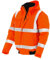 PKA Warnschutz Pilotenjacke für die Arbeit - Wasserdichte & Winddichte Arbeitsjacke in Orange Größe M
