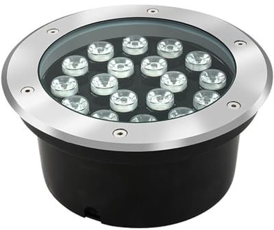 Luci paesaggistiche da terra - Fontana ad anello a LED - Illuminazione subacquea for piscina DC 24V, Faretto subacqueo sommergibile impermeabile IP68 for piscina con fontana da giardino(Green,6W(12v))