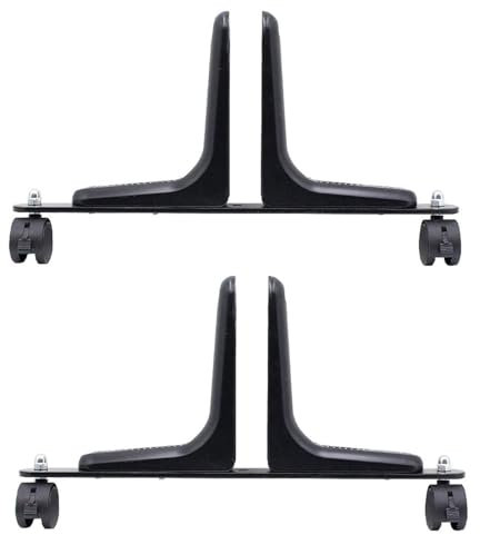 Halterungsfüße für Sichtschutz – 2 Stück Halterungsfüße für Heizstrahler, rollbare Füße für Sichtschutz | Stützfüße für Sichtschutz für Raumteiler, robuste bewegliche für Sichtschutz für Büros