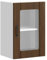 Genérico Wenjingqi 853774 Wandschrank für Küche, Tür, Glas, Lucca, Eiche, Braun, Braun