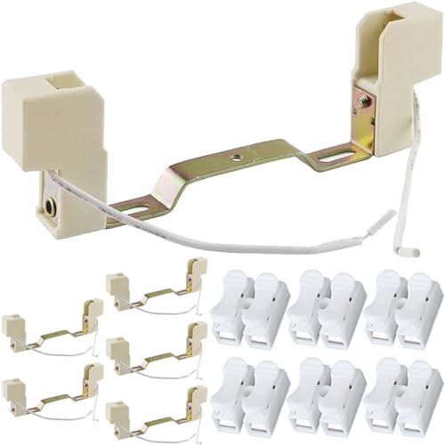 Xiatiaosann R7S Lampenfassung, R7S Glühbirne 118mm Lampenfassung Doppelendige Lampenfassung Stecker, R7 S Cermics Glühbirnenfassung Halter Stecker (6 Pack)
