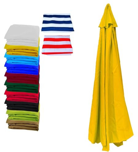 Auvent de rechange durable jaune de 3 m pour parasol déporté de 2 m, 2,7 m, 3 m, parasol déporté de 2 m, 2,7 m, 3 m