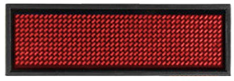 Digitales LED-Namensschild, programmierbar, scrollend, wiederaufladbar, für Messen, Visitenkarten