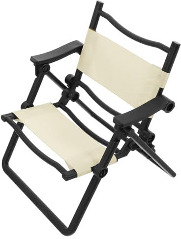 BESPORTBLE Mini Folding Chair Model Portable Dollhouse Furniture Decor Lightweight Miniature Chair for Outdoor Indoor Use Chic Design Accessory for Mini House