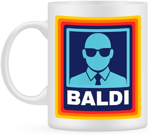 Baldi Gift Mug: A Hilarious and Unique Coffee Mug for Bald Men, Dads, Work Colleagues, and Grandfathers. Perfect as a Novelty Father's Day or Birthday Gift for Bald Dads and Boys. (Funny Mug Bald Man)
