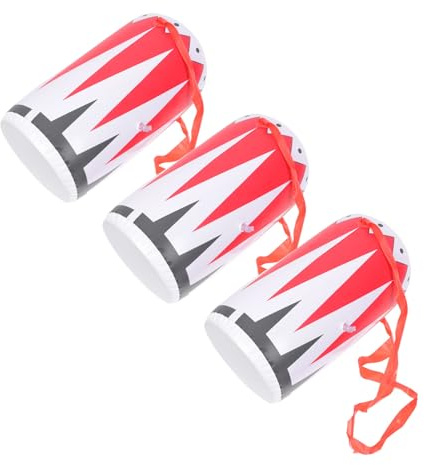 Kisangel 3pièces Lot de Tambours De Gonflables PVC Jouet Musical Léger pour Garçon Fille Accessoire De Fête Et Jeu Imagination