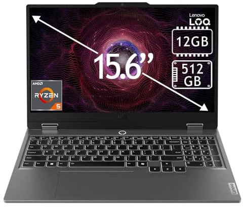 Lenovo LOQ Gaming 83JC00GKUS Ryzen 5 12 Go 512 Go 15,6 Gris
