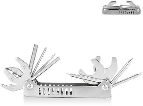 8 in 1 Scuba Save a Dive Kit, Stainless Steel Multi Tool for Repairing and Adjusting Regulators, Portable Diver Tool Kit for Scuba Gear Maintenance