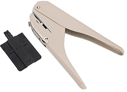 Perforateur de cahier de trou de champignon, perforateur manuel de feuilles mobiles, papier de bricolage avec règle de positionnement, épaisseur de perforation de 6 mm pour