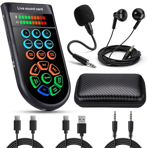 M300 Small Handheld Sound Card Set for Beginner Singing & Live Streaming