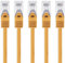 1aTTack.de 3,0 m - orange - 5 Stück Cat7 Netzwerkkabel SFTP Patchkabel Lankabel Rohkabel 10GB/s - 500 Mhz konfektioniert mit 2 RJ45 Stecker Cat 6a