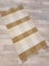 Fleckerlteppich Handweb Fleckerl Teppich ULM 80x160 cm 100% Baumwolle Karo beige