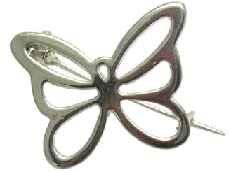 Sterling Silber Brosche Schmetterling massiv 925 Empress A000141