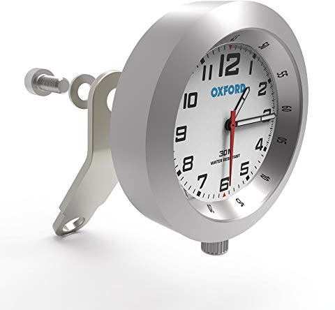 Oxford OX559 Motorcycle Anaclock Analogue Clock Black