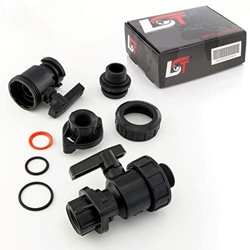 LST 2x Schlauchanschluß Sperrhahn Kupplung Absperrventil Verschraubung 3/4x1